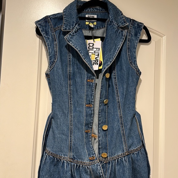 Future Collective Target Denim Midi Dress Jenee Naylor - Picture 5 of 6